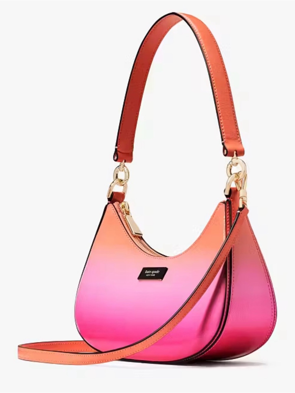 NWT Kate Spade Sam Icon Ombre Small Convertible Crossbody Melon Ball
